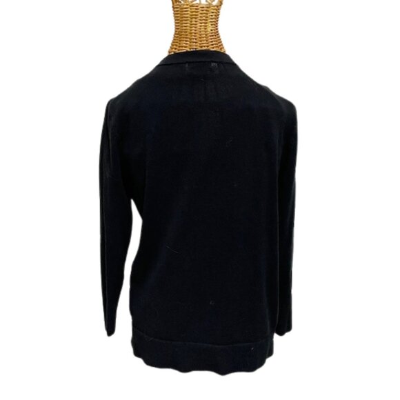Merona black lightweight cotton-blend cardigan. - Picture 4 of 6